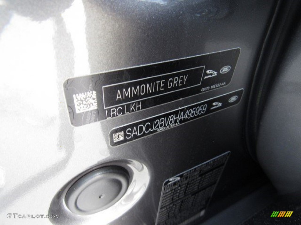 2017 F-PACE Color Code LKH for Ammonite Grey Photo #118162383