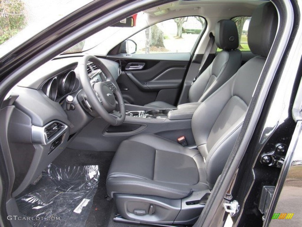 Jet Interior 2017 Jaguar F-PACE 35t AWD Premium Photo #118162443