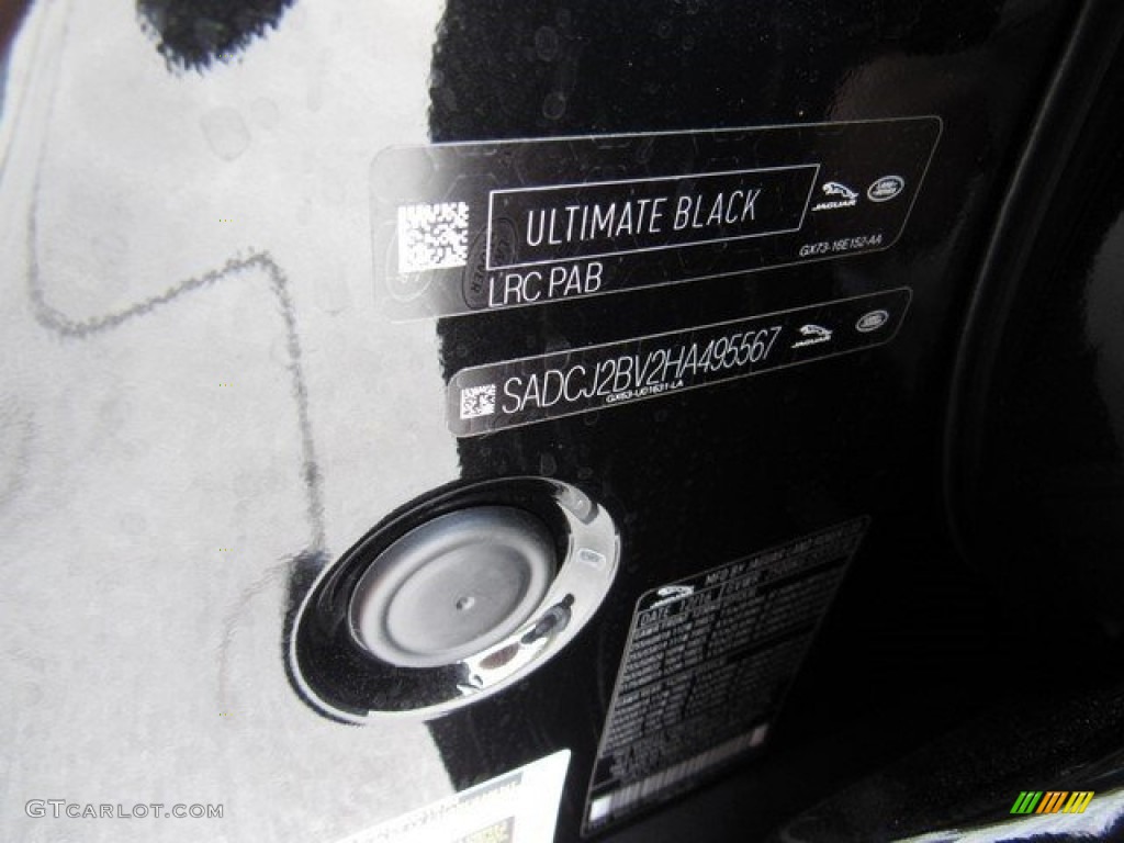 2017 F-PACE Color Code PAB for Ultimate Black Photo #118162833