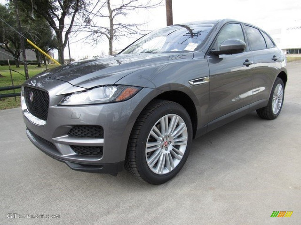 Ammonite Grey 2017 Jaguar F-PACE 35t AWD Premium Exterior Photo #118163496