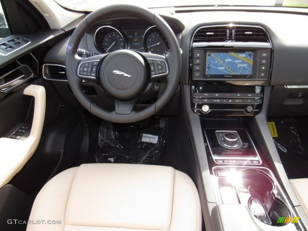 2017 Jaguar F-PACE 35t AWD Premium Latte Dashboard Photo #118163556