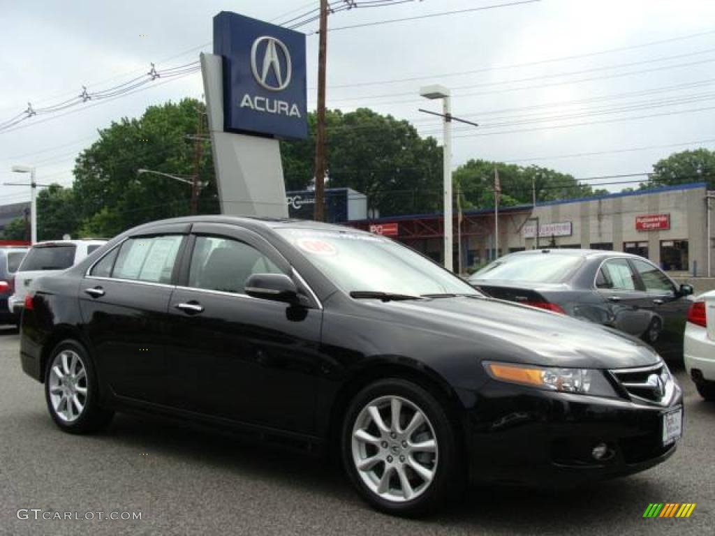 2008 TSX Sedan - Nighthawk Black Pearl / Ebony photo #1