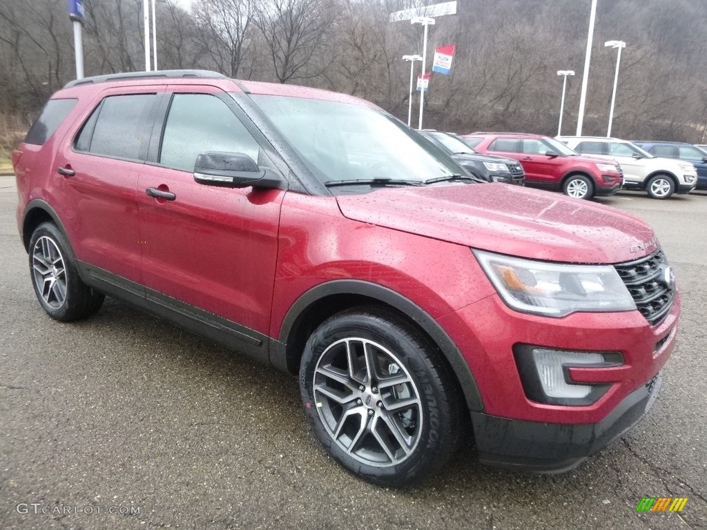 2017 Explorer Sport 4WD - Ruby Red / Ebony Black photo #8