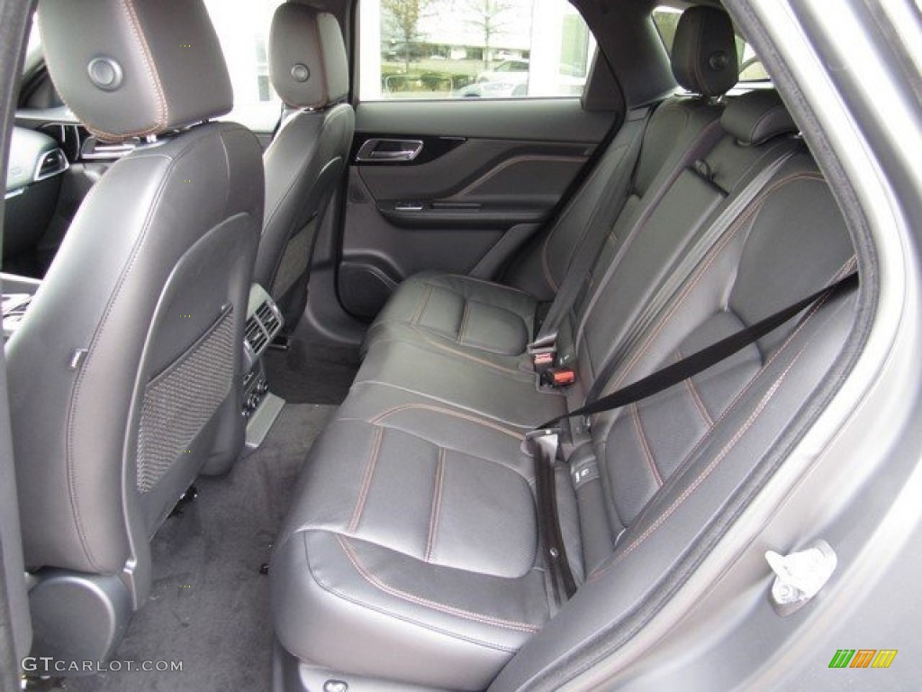 2017 Jaguar F-PACE 20d AWD Prestige Rear Seat Photo #118164756