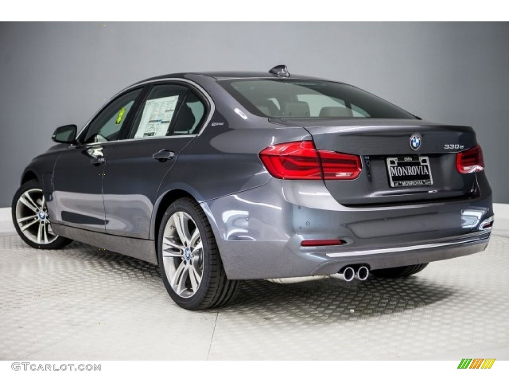 2017 3 Series 330e iPerfomance Sedan - Mineral Grey Metallic / Black photo #3