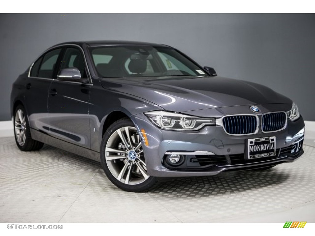 2017 3 Series 330e iPerfomance Sedan - Mineral Grey Metallic / Black photo #12