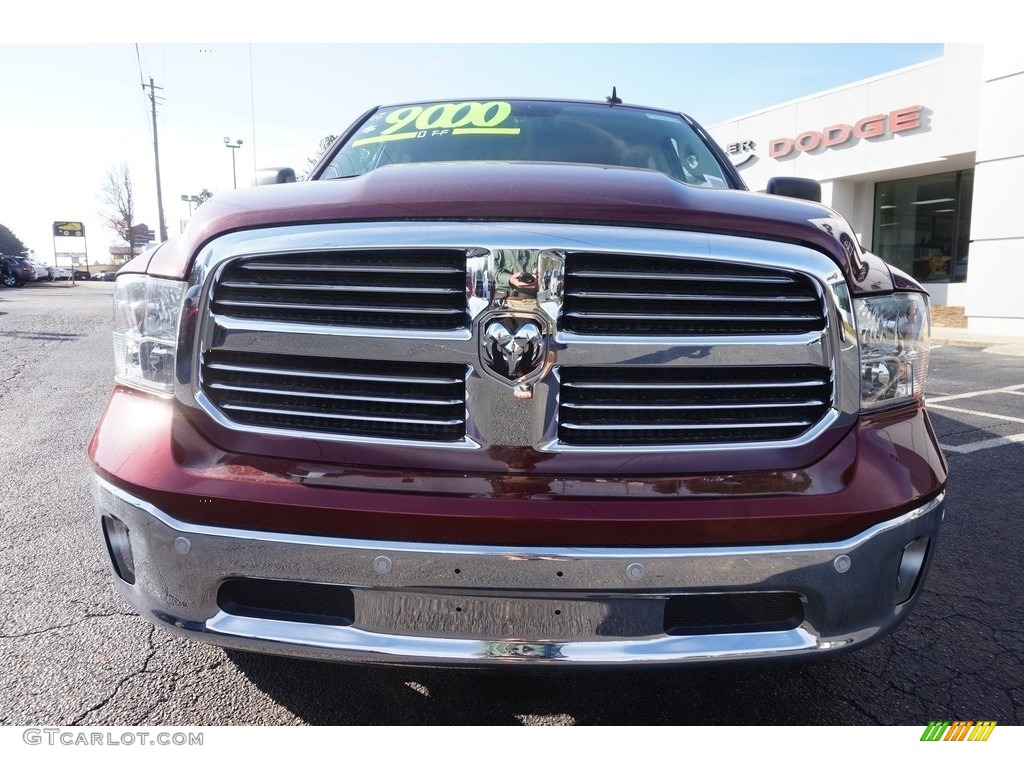 2017 1500 Big Horn Crew Cab - Delmonico Red Pearl / Black/Diesel Gray photo #2