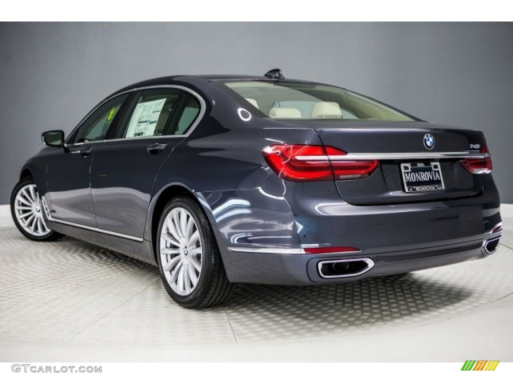 2017 7 Series 740i Sedan - Arctic Gray Metallic / Canberra Beige photo #3