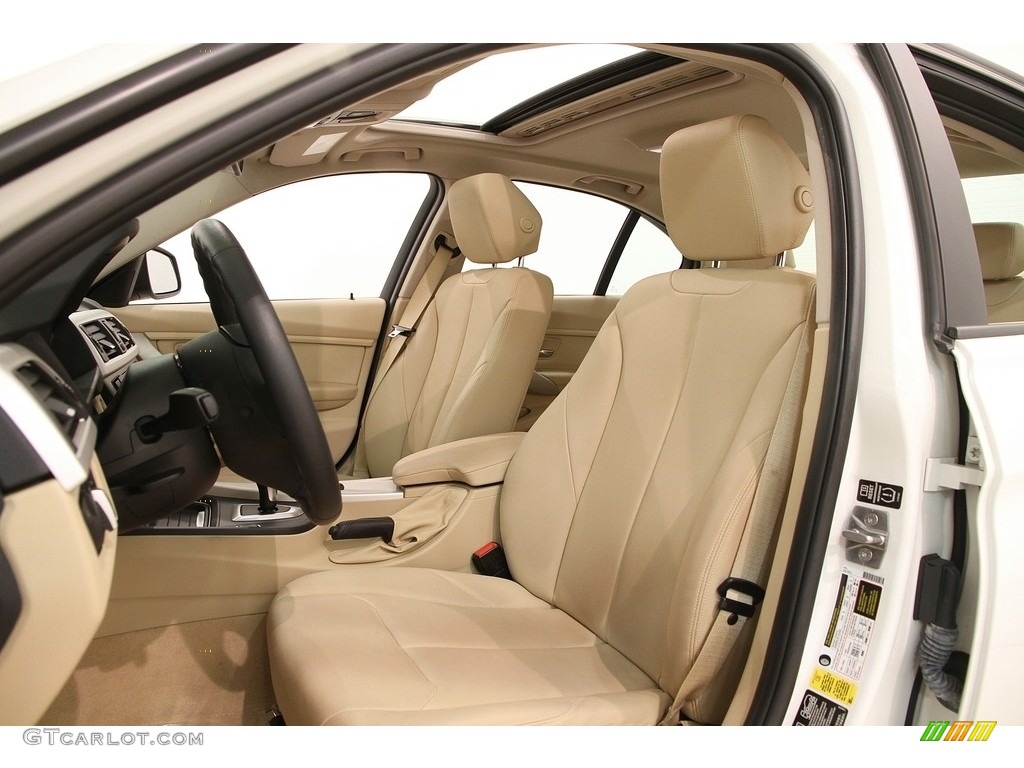 2014 3 Series 320i xDrive Sedan - Alpine White / Venetian Beige photo #7
