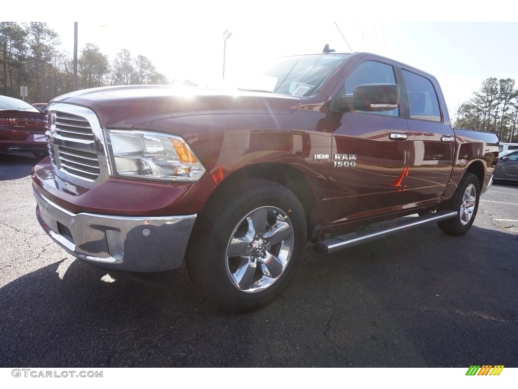 2017 1500 Big Horn Crew Cab - Delmonico Red Pearl / Black/Diesel Gray photo #3