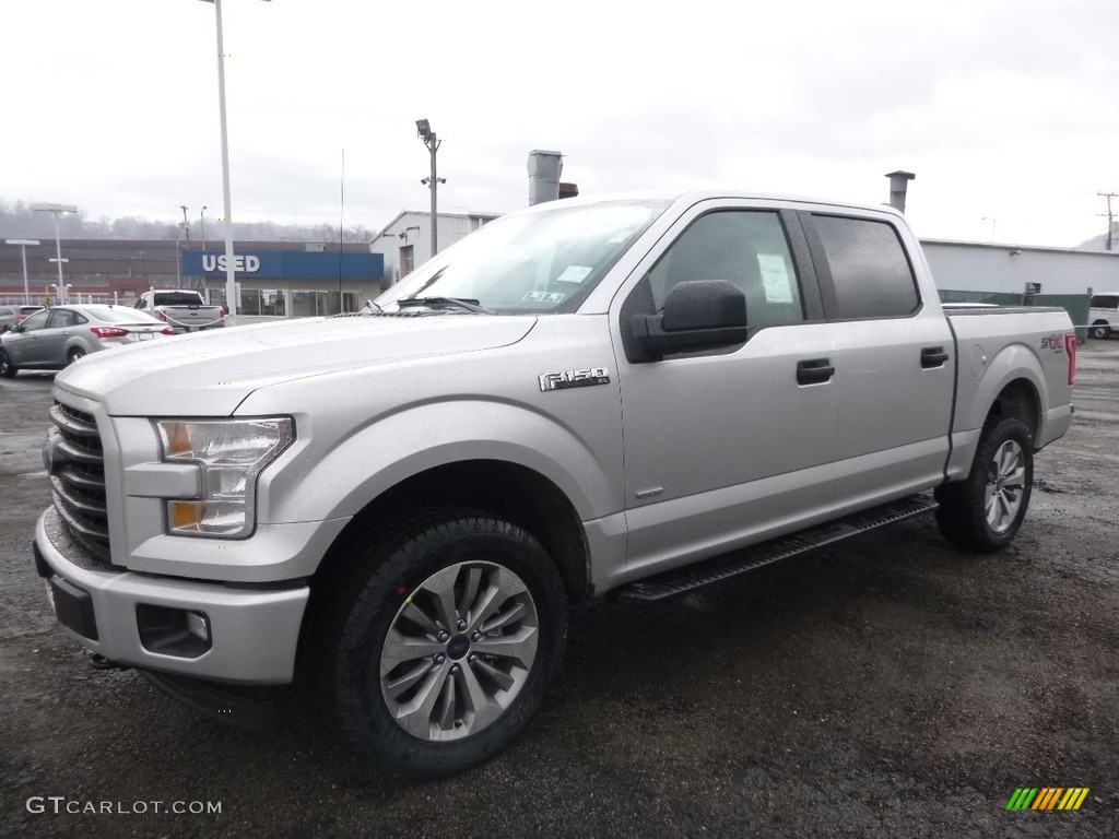 2017 F150 XL SuperCrew 4x4 - Ingot Silver / Black photo #7