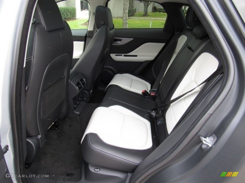 Jet w/Light Oyster Interior 2017 Jaguar F-PACE 35t AWD R-Sport Photo #118165221