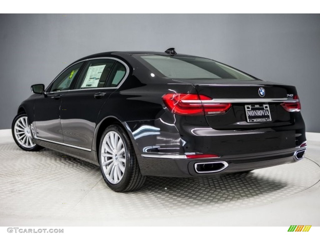 2017 7 Series 740i Sedan - Black Sapphire Metallic / Zagora Beige photo #3