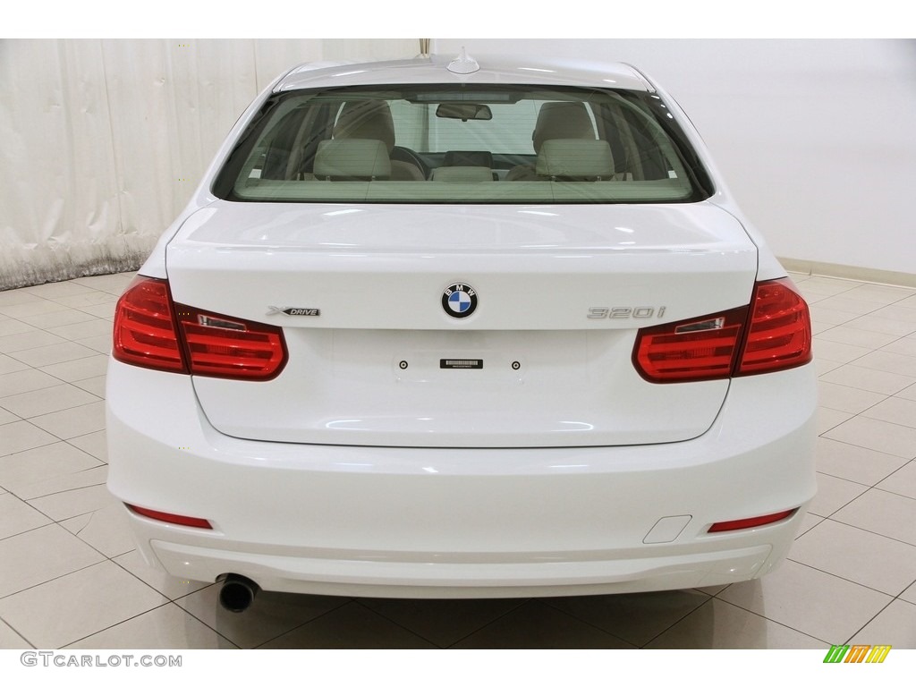 2014 3 Series 320i xDrive Sedan - Alpine White / Venetian Beige photo #26