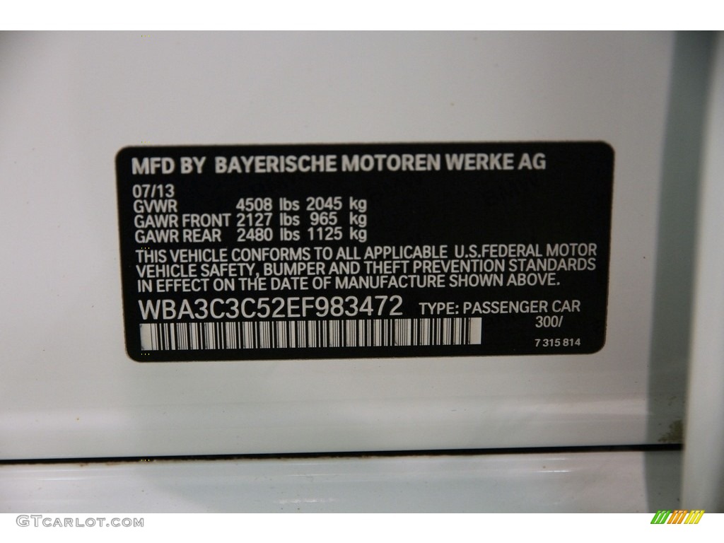 2014 3 Series 320i xDrive Sedan - Alpine White / Venetian Beige photo #28