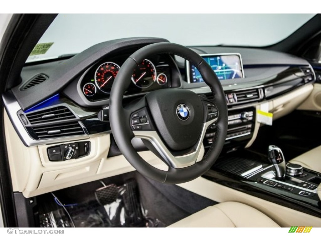 Canberra Beige/Black Interior 2017 BMW X5 xDrive40e iPerformance Photo #118166643