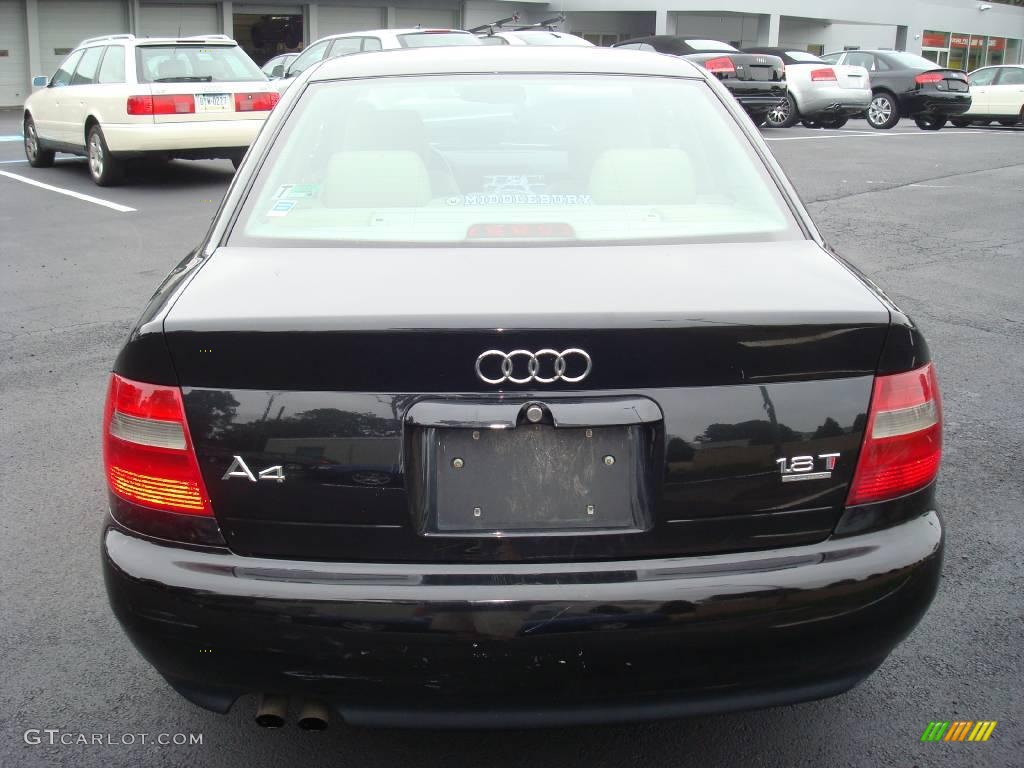 2001 A4 1.8T quattro Sedan - Ebony Pearl Effect / Ecru/Onyx photo #7