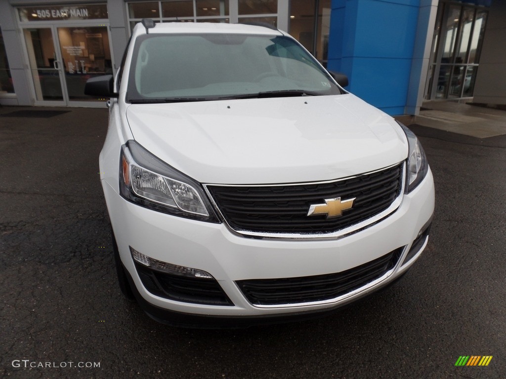 2017 Traverse LS AWD - Summit White / Dark Titanium/Light Titanium photo #2