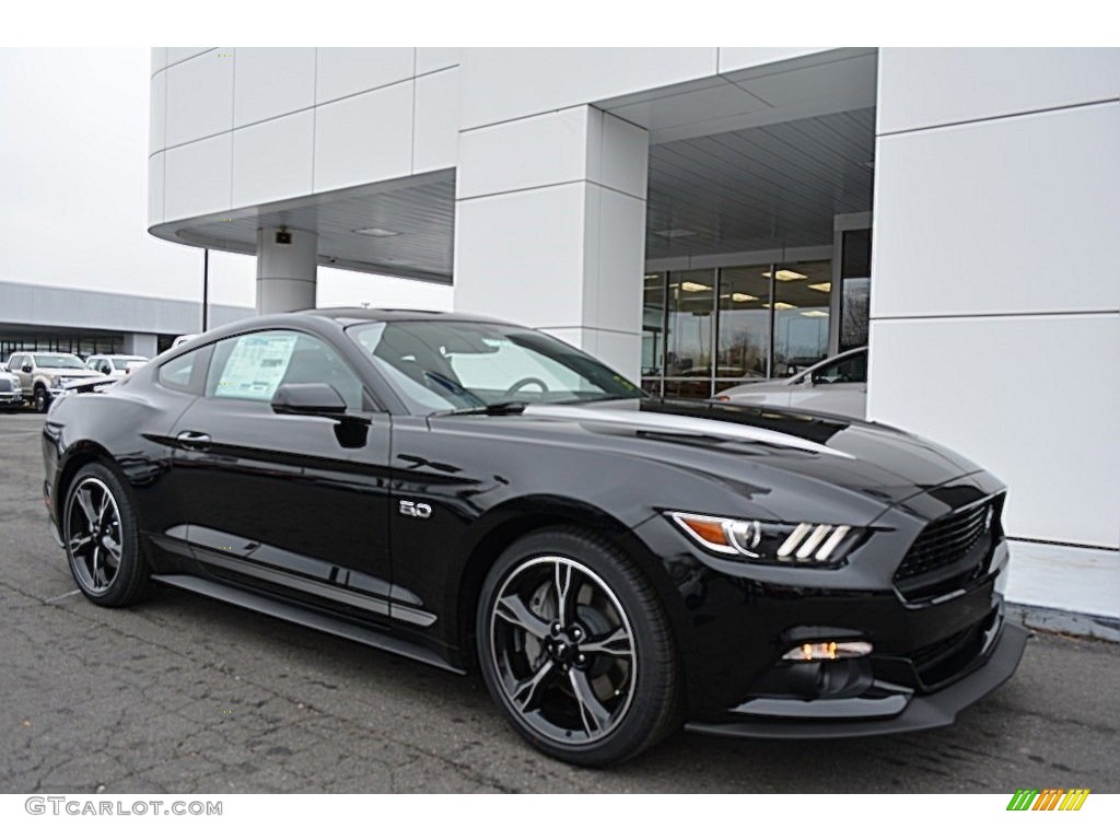 2017 Mustang GT California Speical Coupe - Shadow Black / California Special Ebony Leather/Miko Suede photo #1