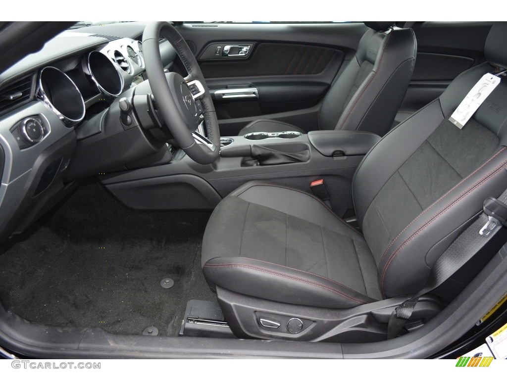 California Special Ebony Leather/Miko Suede Interior 2017 Ford Mustang GT California Speical Coupe Photo #118170546
