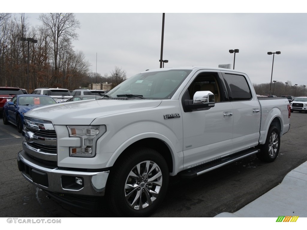 Oxford White 2017 Ford F150 Lariat SuperCrew Exterior Photo #118171602