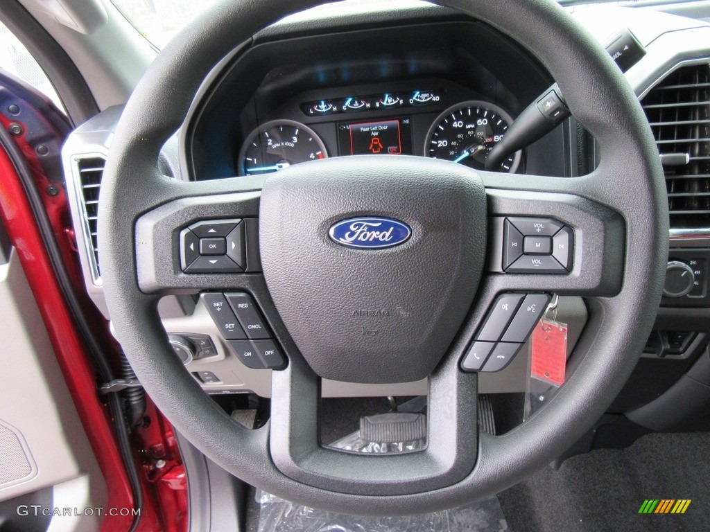 2017 Ford F350 Super Duty XLT Crew Cab 4x4 Medium Earth Gray Steering Wheel Photo #118173180