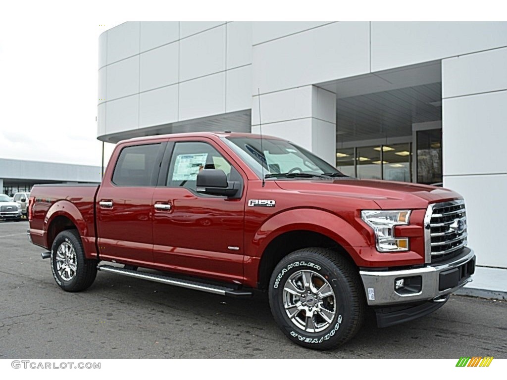 2017 F150 XLT SuperCrew 4x4 - Ruby Red / Earth Gray photo #1