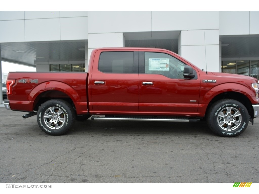 2017 F150 XLT SuperCrew 4x4 - Ruby Red / Earth Gray photo #2