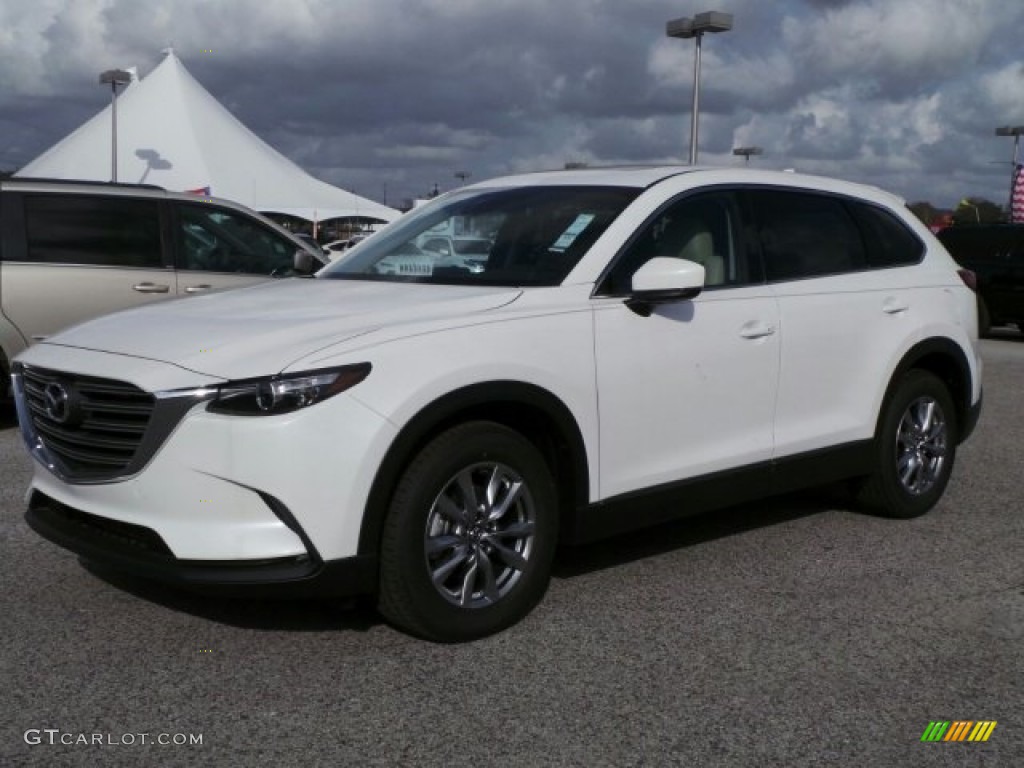 Snowflake White Pearl Mazda CX-9