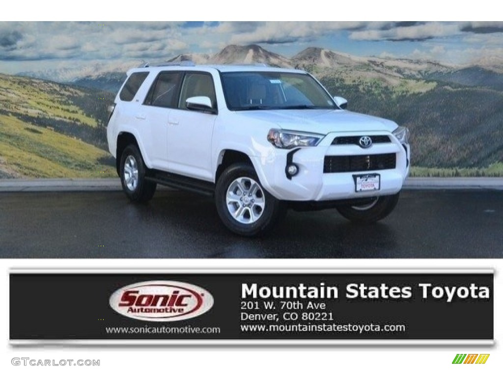 2016 4Runner SR5 4x4 - Super White / Sand Beige photo #1