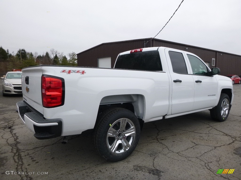 2017 Silverado 1500 Custom Double Cab 4x4 - Summit White / Dark Ash/Jet Black photo #6