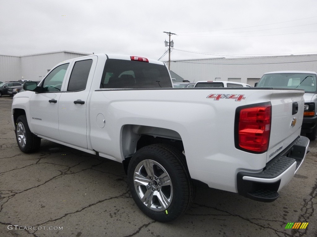 2017 Silverado 1500 Custom Double Cab 4x4 - Summit White / Dark Ash/Jet Black photo #8