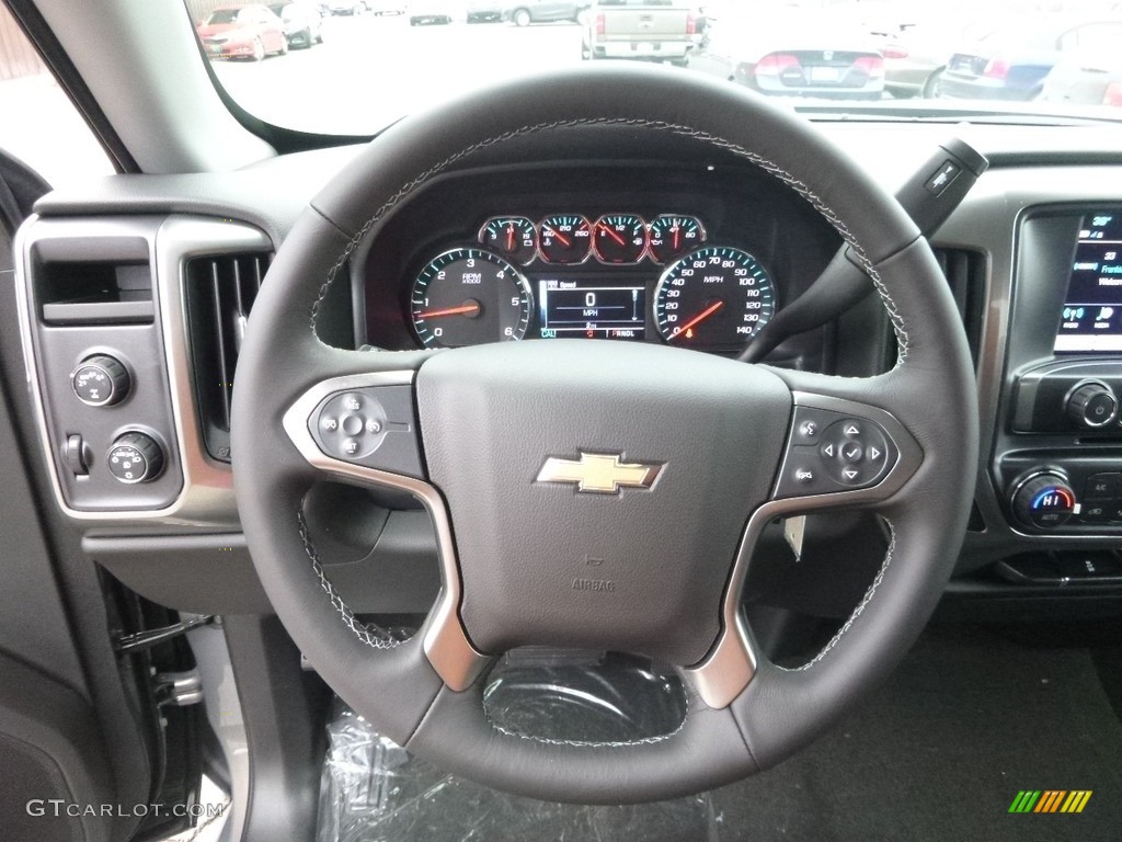 2017 Silverado 1500 LT Double Cab 4x4 - Pepperdust Metallic / Jet Black photo #17