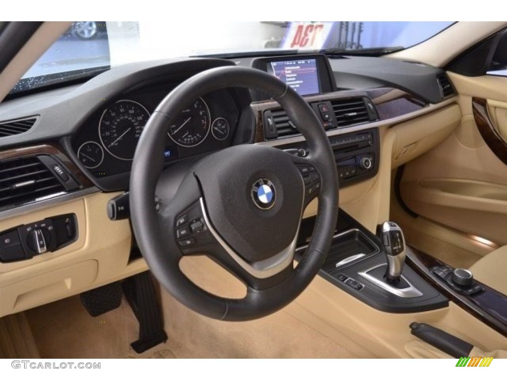 2014 3 Series 328i Sedan - Liquid Blue Metallic / Venetian Beige photo #11