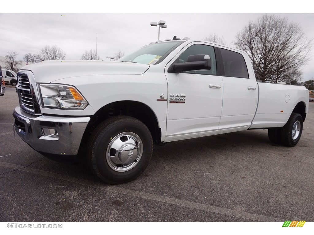 2017 3500 Big Horn Crew Cab Dual Rear Wheel - Bright White / Black/Diesel Gray photo #1