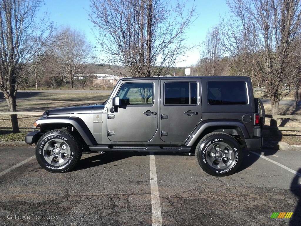 2017 Wrangler Unlimited Sport 4x4 - Granite Crystal Metallic / Black photo #1