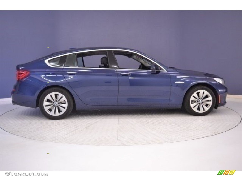 2013 5 Series 535i Gran Turismo - Deep Sea Blue Metallic / Black photo #8