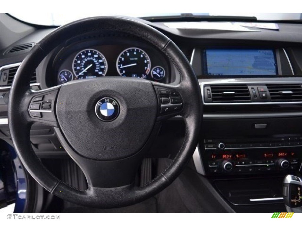 2013 5 Series 535i Gran Turismo - Deep Sea Blue Metallic / Black photo #29