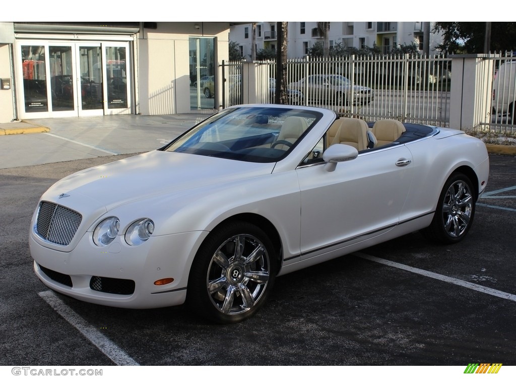 Glacier White Bentley Continental GTC