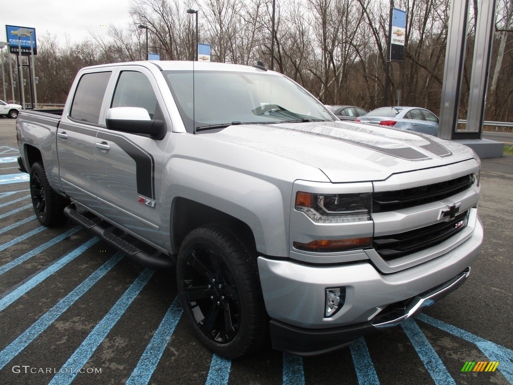 2017 Silverado 1500 LT Crew Cab 4x4 - Silver Ice Metallic / Jet Black photo #9