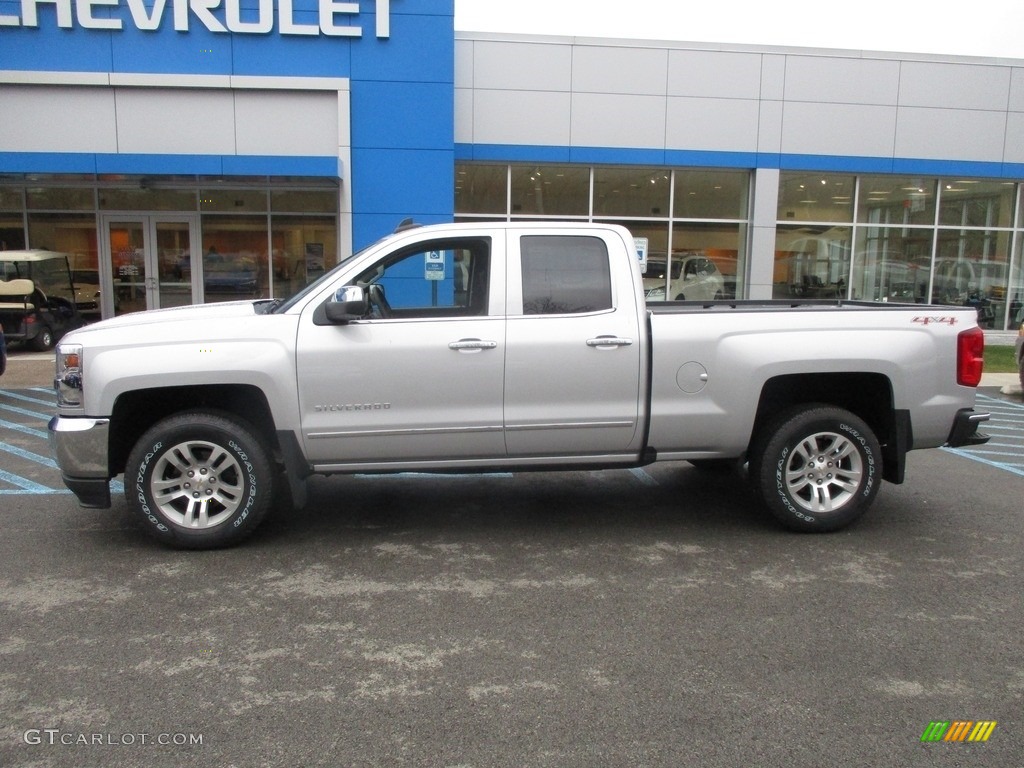 2017 Silverado 1500 LTZ Double Cab 4x4 - Silver Ice Metallic / Jet Black photo #2