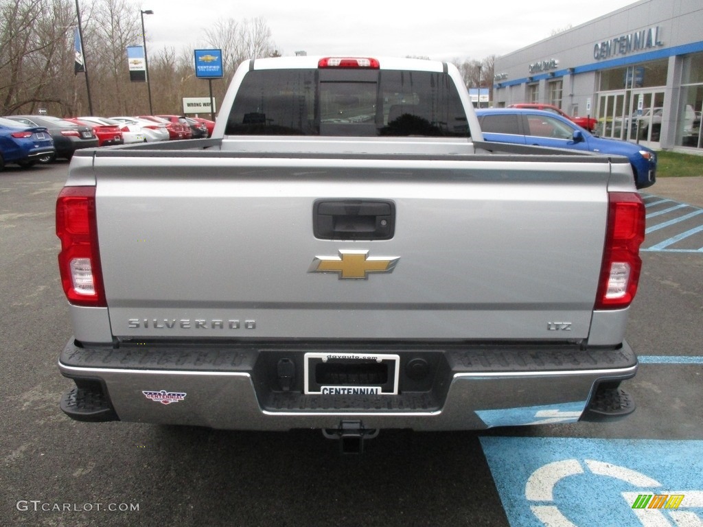 2017 Silverado 1500 LTZ Double Cab 4x4 - Silver Ice Metallic / Jet Black photo #5