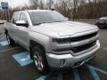 2017 Silver Ice Metallic Chevrolet Silverado 1500 LT Crew Cab 4x4  photo #9