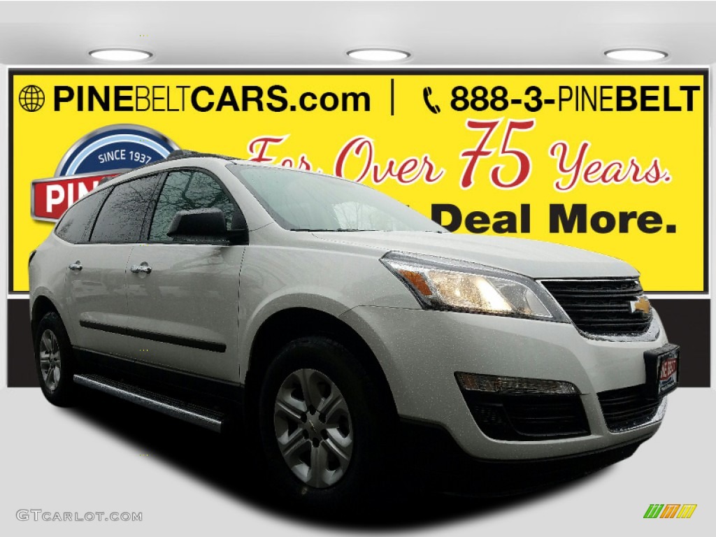 2017 Traverse LS - Summit White / Dark Titanium/Light Titanium photo #1