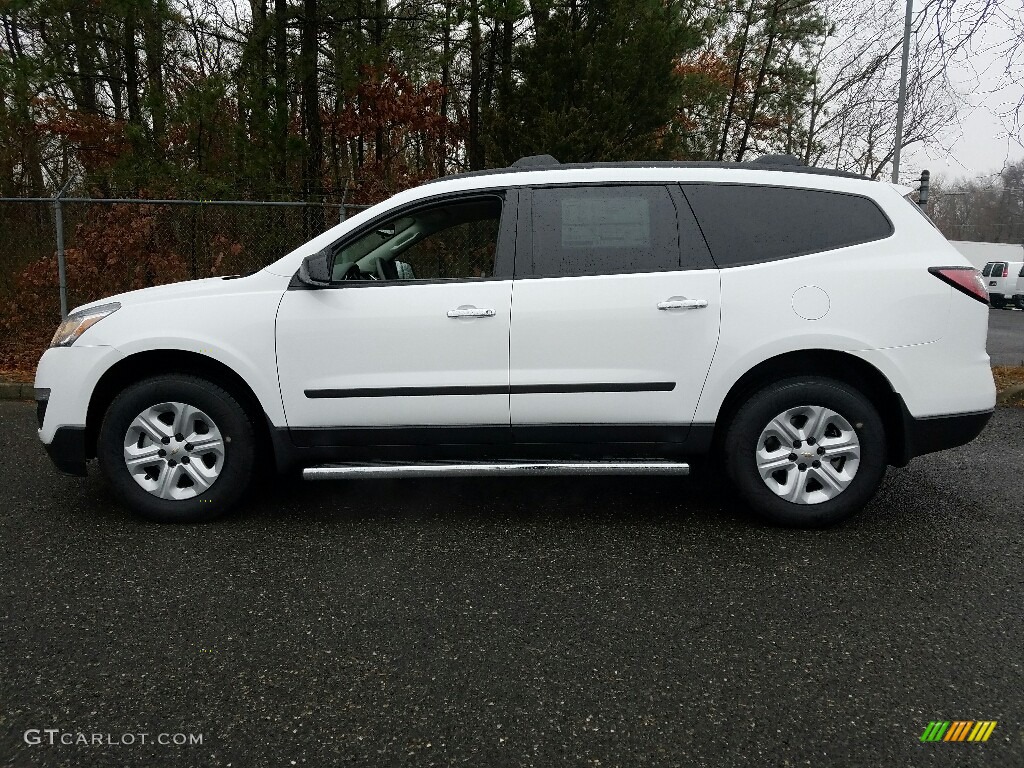 2017 Traverse LS - Summit White / Dark Titanium/Light Titanium photo #3