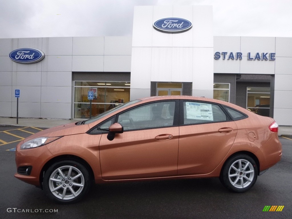 2017 Fiesta SE Sedan - Chrome Copper / Charcoal Black photo #1