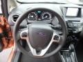 Charcoal Black 2017 Ford Fiesta SE Sedan Steering Wheel