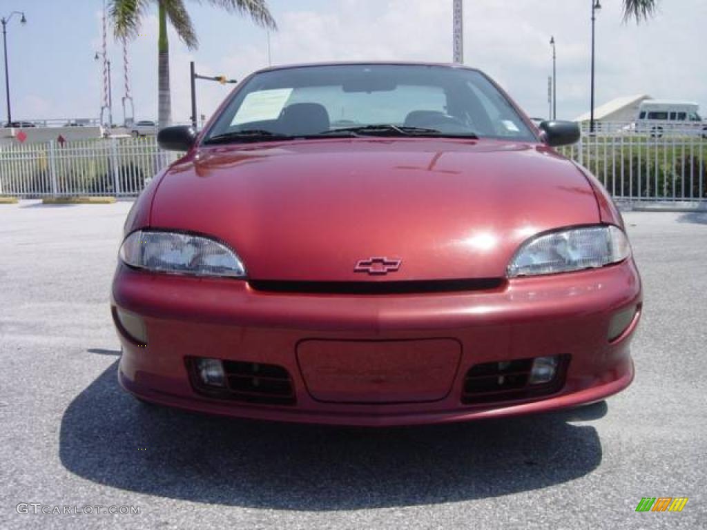 1998 Cavalier Z24 Coupe - Cayenne Red Metallic / Gray photo #9