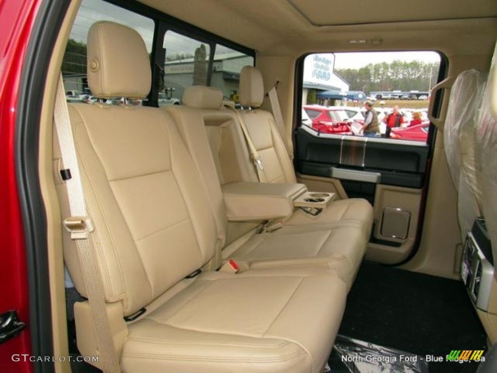 2017 F150 Lariat SuperCrew 4X4 - Ruby Red / Light Camel photo #14
