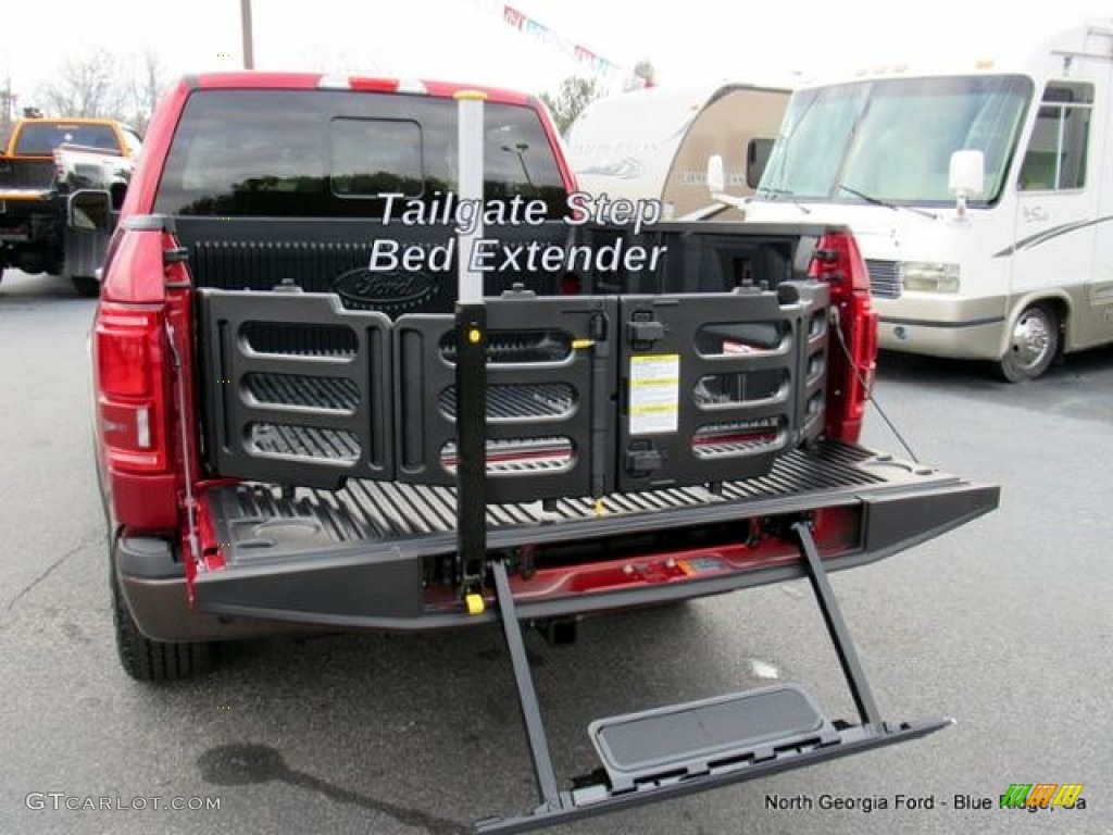 2017 F150 Lariat SuperCrew 4X4 - Ruby Red / Light Camel photo #15